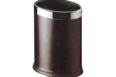 Waste bin basket of oval chambers